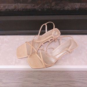Vintage bandolino real snakeskin strappy sandals